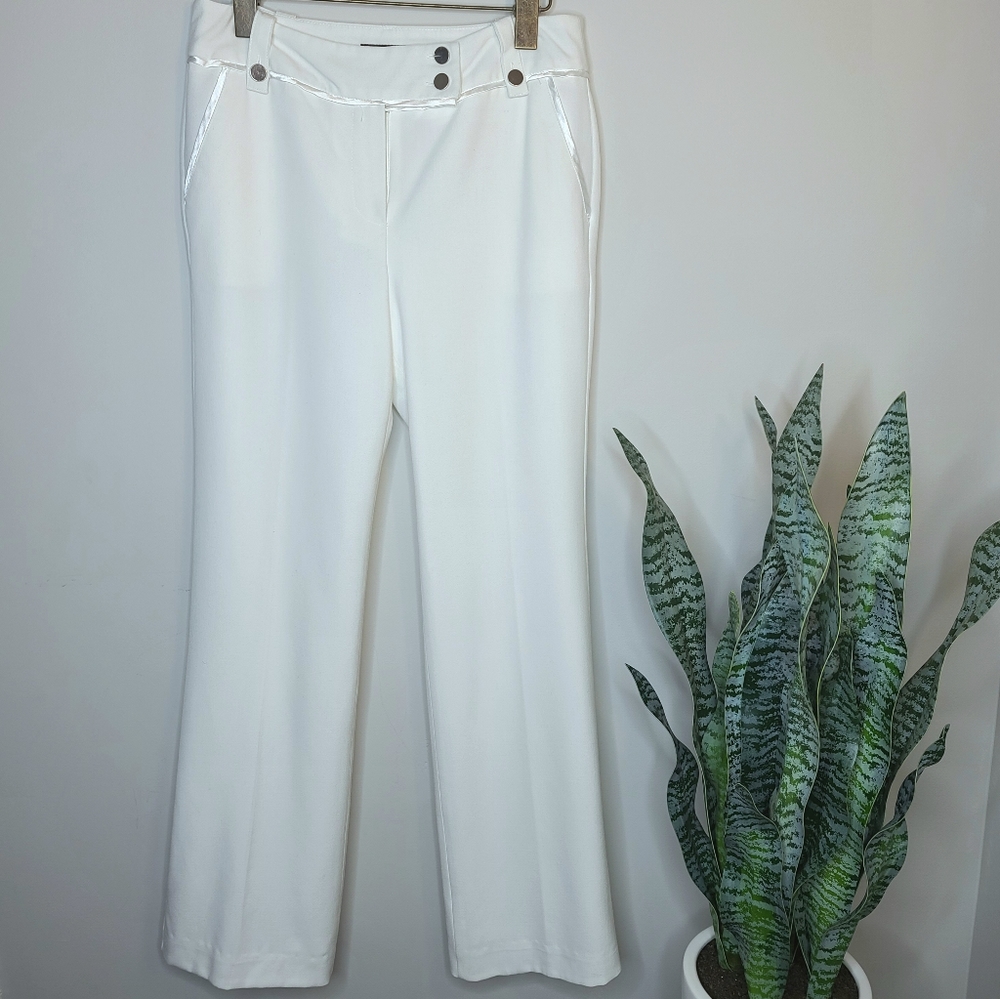 Petite White trousers